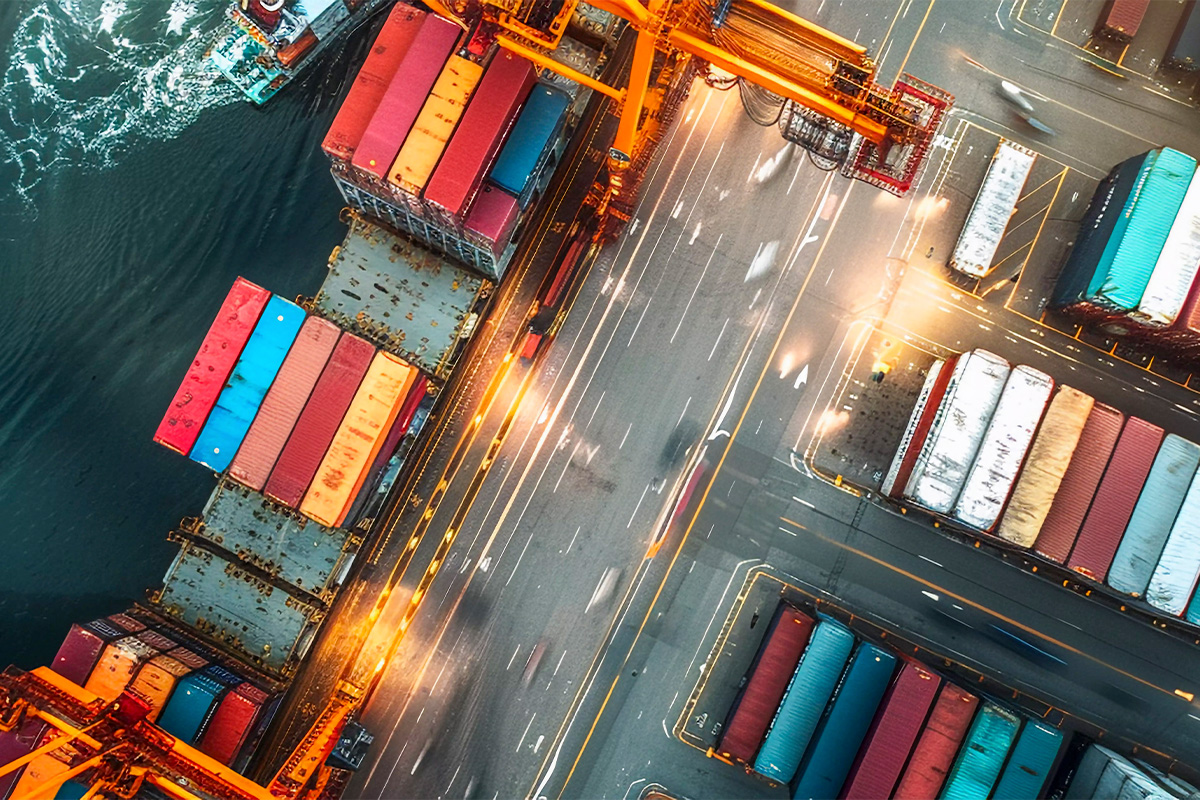 Global trade routes and logistics infrastructure